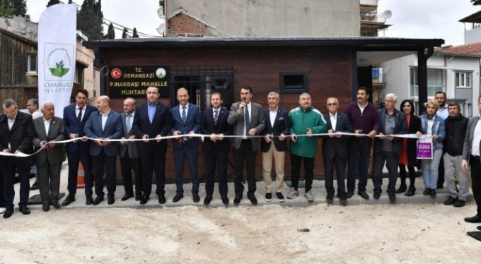 Osmangazi Belediyesi'nden Pınarbaşı'na yeni muhtarlık binası