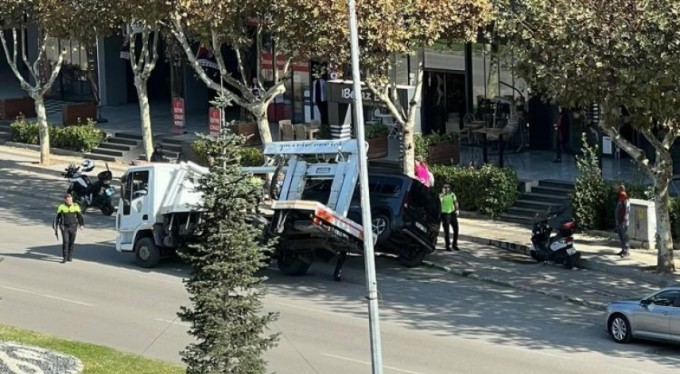 Bursa'da çekicinin iş kazası