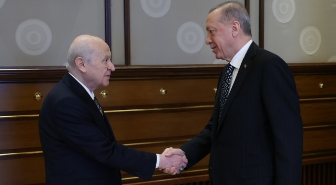 Cumhurbaşkanı Erdoğan, MHP Lideri Bahçeli görüşmesi sona erdi