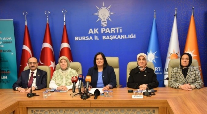 Bursalı AK kadınlar; "kadına yönelik şiddetle mücadele etmekte kararlıyız"