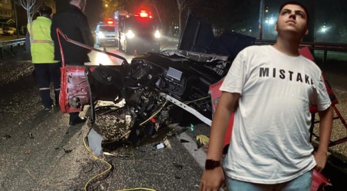 Bursa'da kahreden tesadüf! Hikaye paylaştığı yerde 12 saat sonra ikiye bölünen otomobilde can verdi