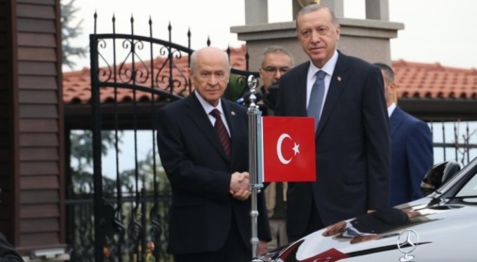 Erdoğan, MHP lideri Bahçeli'yi ziyaret etti