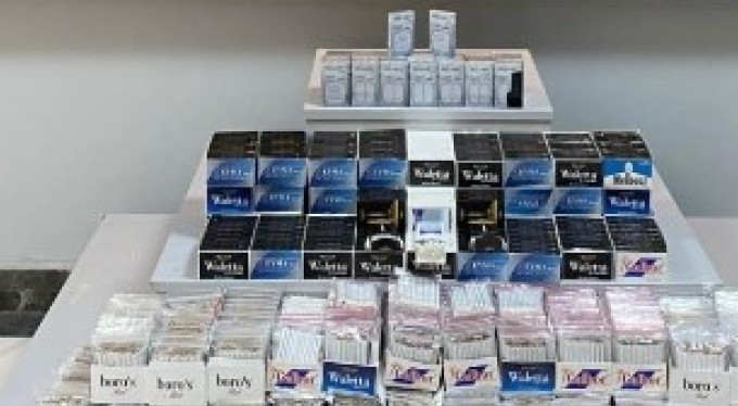 64 bin kaçak makaron ele geçirildi