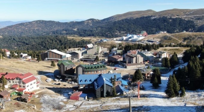 Uludağ'a yeni yıla karsız giriyor