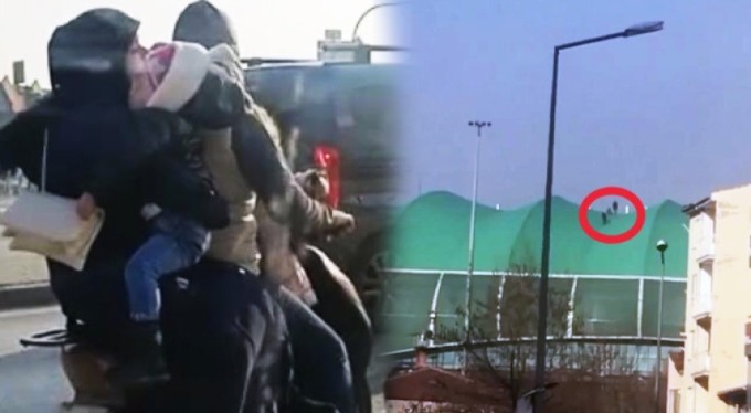 Bursa'da yaşanan ilginç anlar kameralarda