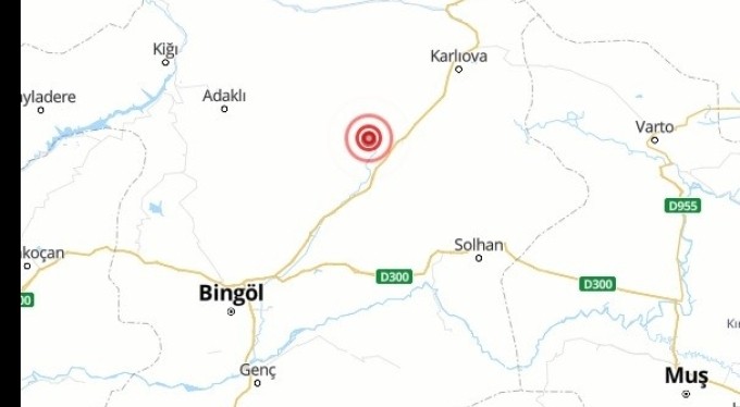 Bingöl'de 3.3 büyüklüğünde deprem