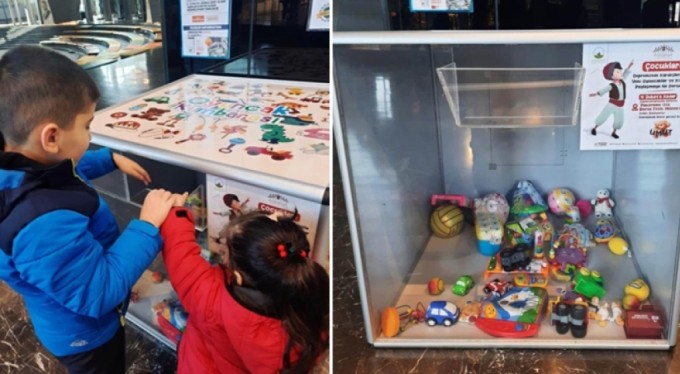 Osmangazi'den depremzede çocuklar için oyuncak kumbarası