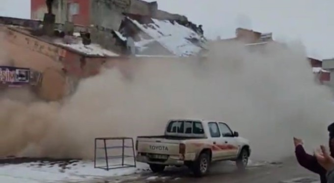 İşte depremin yeni görüntüleri! Korku dolu anlar kamerada