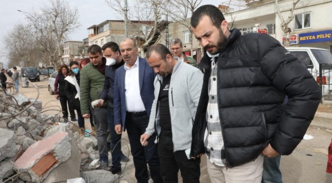 Başkan Türkyılmaz deprem bölgesinde