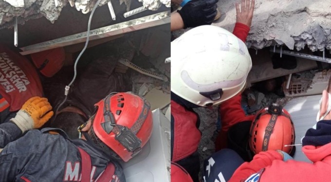 Eşya almak isterken enkaz altında kaldılar