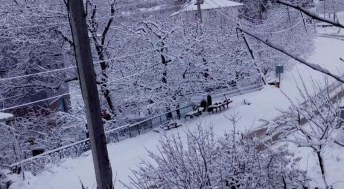 Bursa'da kar sevinci