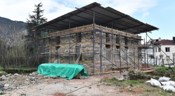 Hisar'da tarih yükseliyor! Tarihi mescitte sona gelindi