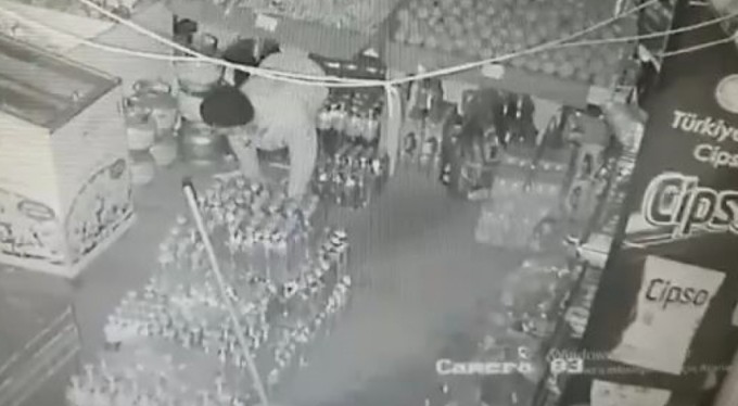 Market faresi kameraya takıldı