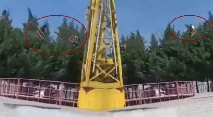 Bursa'da lunaparkta korku dolu anlar! Çok sayıda yaralı var