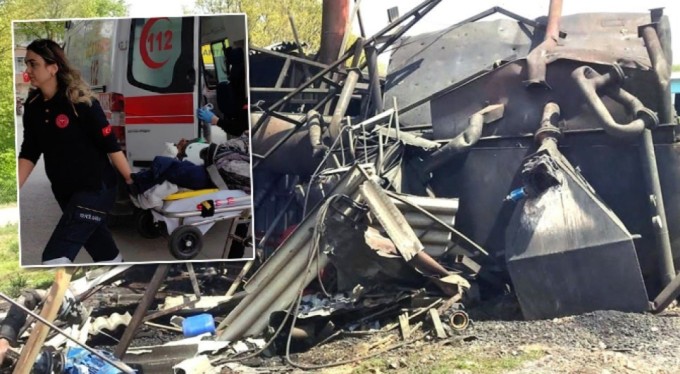 Bursa'da kazan bomba gibi patladı! 1 ağır yaralı