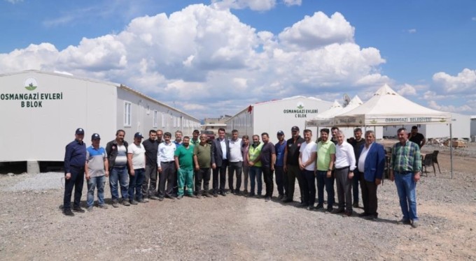 Osmangazi Evleri'nde yaşam başladı