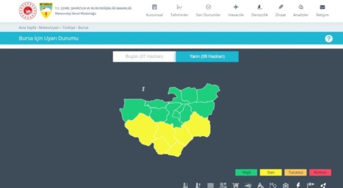 Meteorolojiden Bursa'da 6 ilçe için son dakika uyarısı!