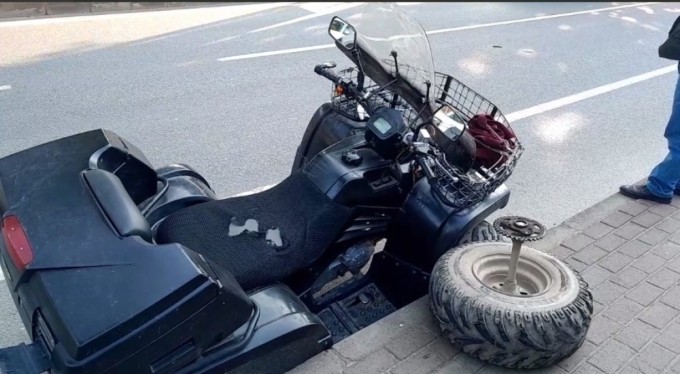 Bursa'da Mahalle Muhtarı ATV ile kaza yaptı!