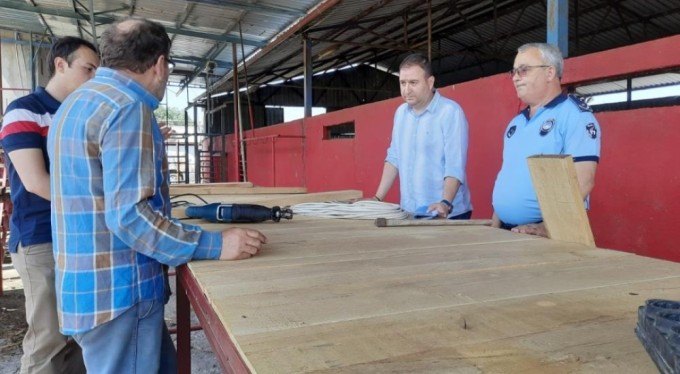 Mustafakemalpaşa'da kurban kesim yerleri denetlendi