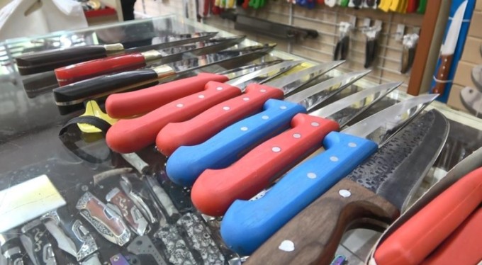 Bursa'da bıçakçılarda bayram yoğunluğu