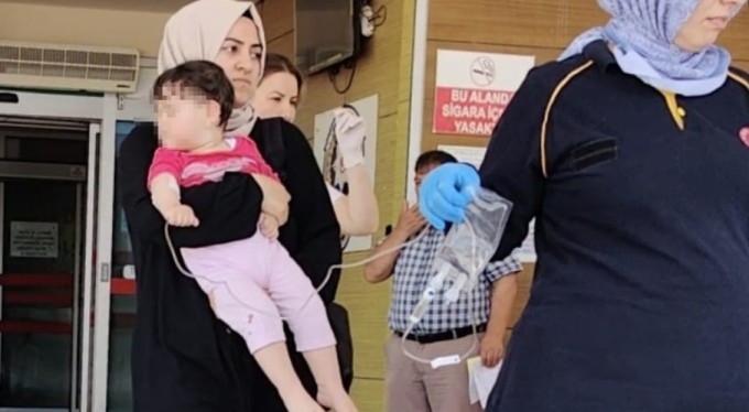 Bursa'da bulaşık parlatıcısı içen 1 yaşındaki bebek hastanelik oldu!