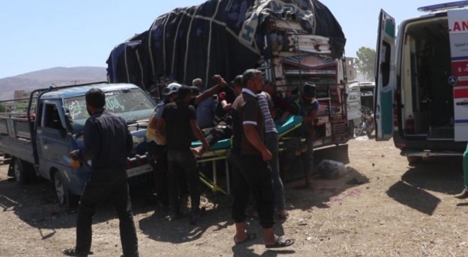 Rusya, Suriye'de sebze pazarını hedef aldı: 9 ölü