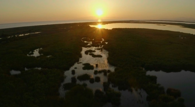 Longozda gün batımı bir başka güzel
