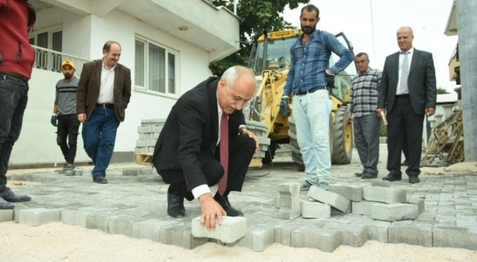 Yenişehir'e 500 bin metre parke taşı yapıldı