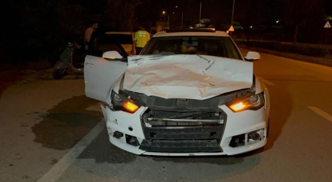 Bursa'da üzen kaza! Çarptığı hayvan telef oldu