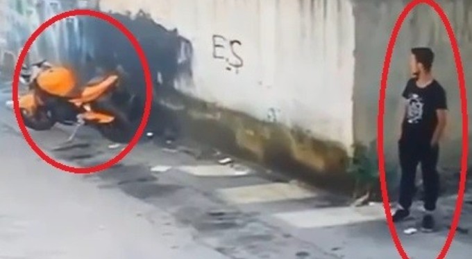 Bursa'da motosikleti önce beğendi, sonra çaldı