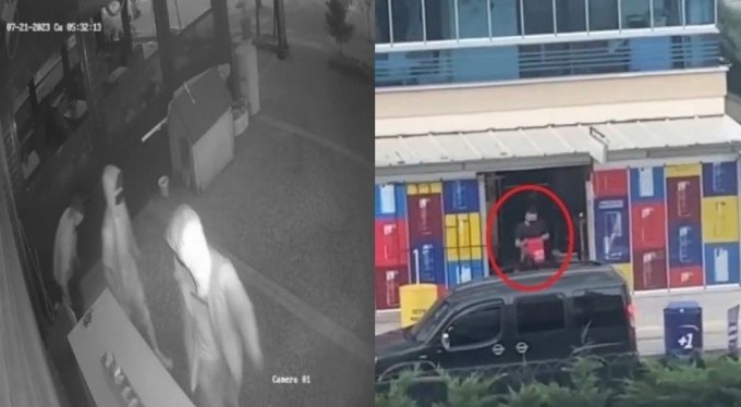 Bursa'da hırsızlar kova kova tekel bayisini soydular!