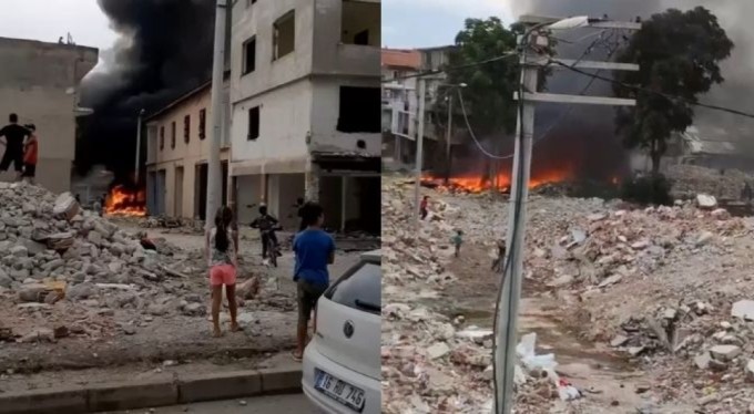 Bursa'da hurdacılar kentsel dönüşümde atıkları yakıyor, şehri siyah duman kaplıyor