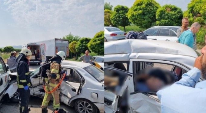 Bursa'da feci kaza! 2 ölü 1 yaralı
