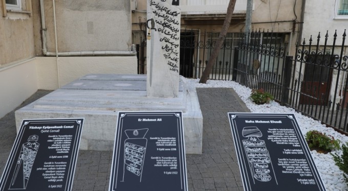 Gemlik'te şehitlik yenilendi