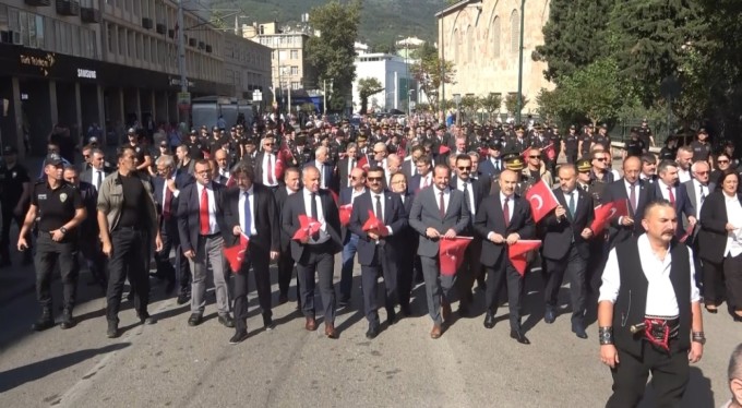 Bursa'nın kurtuluşunun 101. yılı coşkuyla kutlandı
