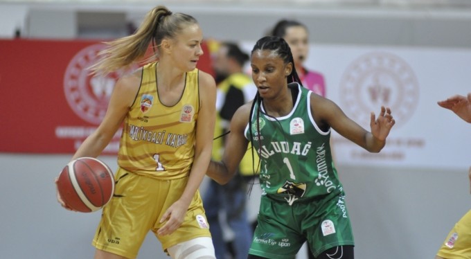TKBL: Melikgazi Kayseri Basketbol: 94 - Bursa Uludağ Basketbol: 84