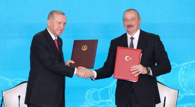 Erdoğan ve Aliyev, Iğdır-Nahçıvan Doğalgaz Boru Hattı temelini attı