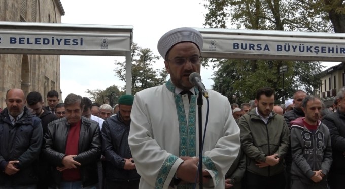 Bursa'da Filistin'de hayatını kaybedenler için gıyabi cenaze namazı kılındı