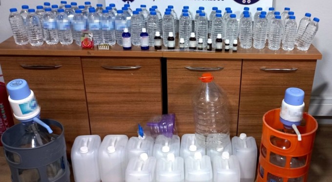 Bursa'da sahte içki operasyonu!