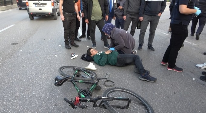Bursa'da motosikletin çarptığı 13 yaşındaki çocuk, "Anne iyiyim ben, sen üzme kendini"