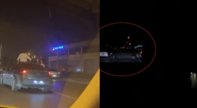 Bursa'da canlı yayın yaparken kazaya şahit oldular!