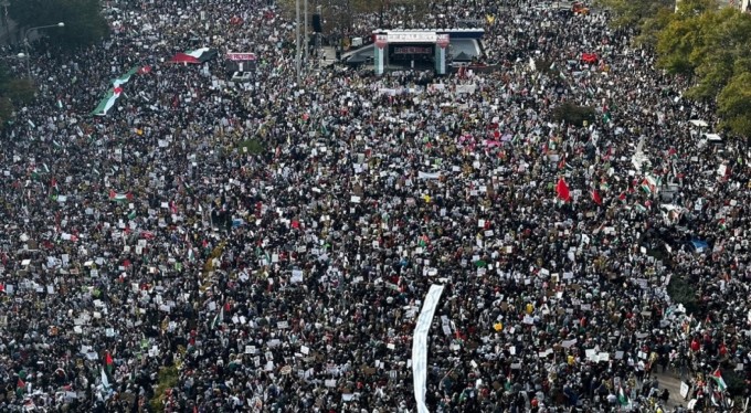 ABD'de Filistin'e destek gösterileri sürüyor