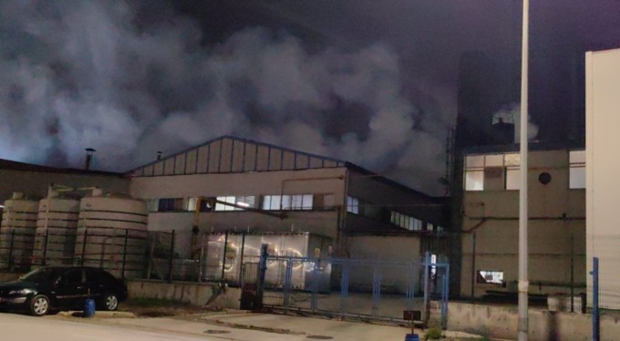 Bursa'da tekstil fabrikasında yangın