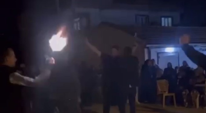 Bursa'da asker eğlencesindeki magandalar kamerada