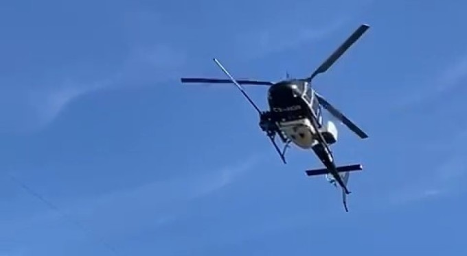 Bursa'da yüksek gerilim hatları helikopterle temizlendi