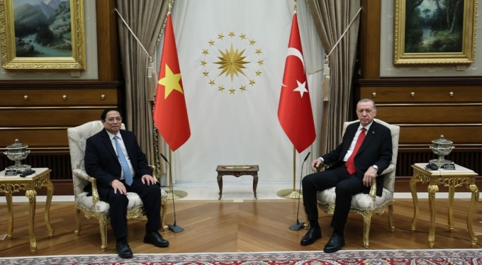 Cumhurbaşkanı Erdoğan, Vietnam Başbakanı Pham Minh Chinh'i kabul etti