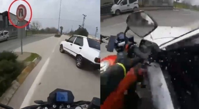 Bursa'da hatalı dönüş kazaya sebep oldu!