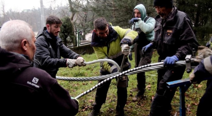 Uludağ Teleferiği'ne kış bakımı