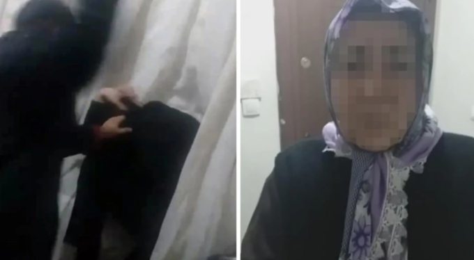 Annesini döven şahıs komşuları tarafından böyle cezalandırıldı!