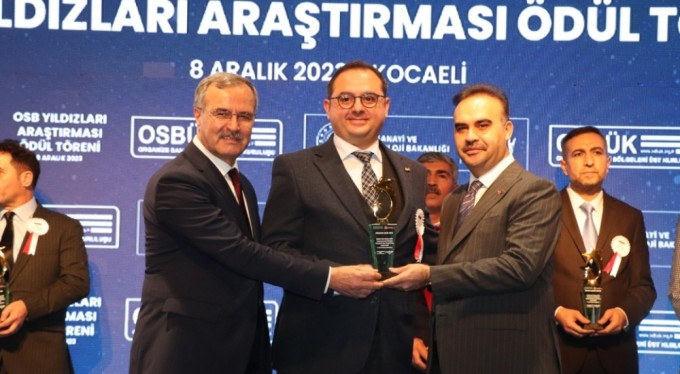 Gökçelik'e 'OSB'lerin Yıldızları' ödülü